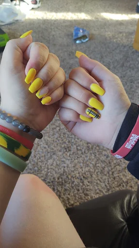 Custom nail art designs at L.A. Nails Traverse City